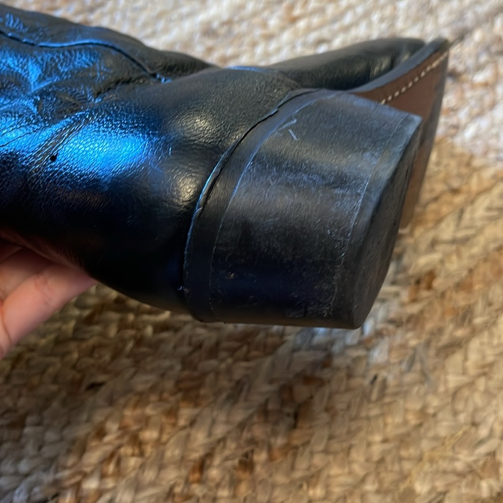 Men’s size 11 D Black cowboy boots - Picture 10 of 11